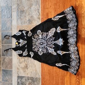 Devi Black Boho Dress (One sz fits most)